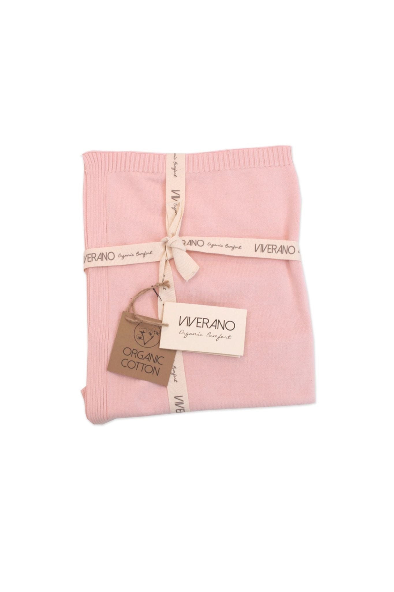 Blush Milan Organic Baby Blanket Sweater Knit (Baby Girl)