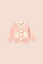 Rosewood Pink Knit Cardigan (Baby Girl)