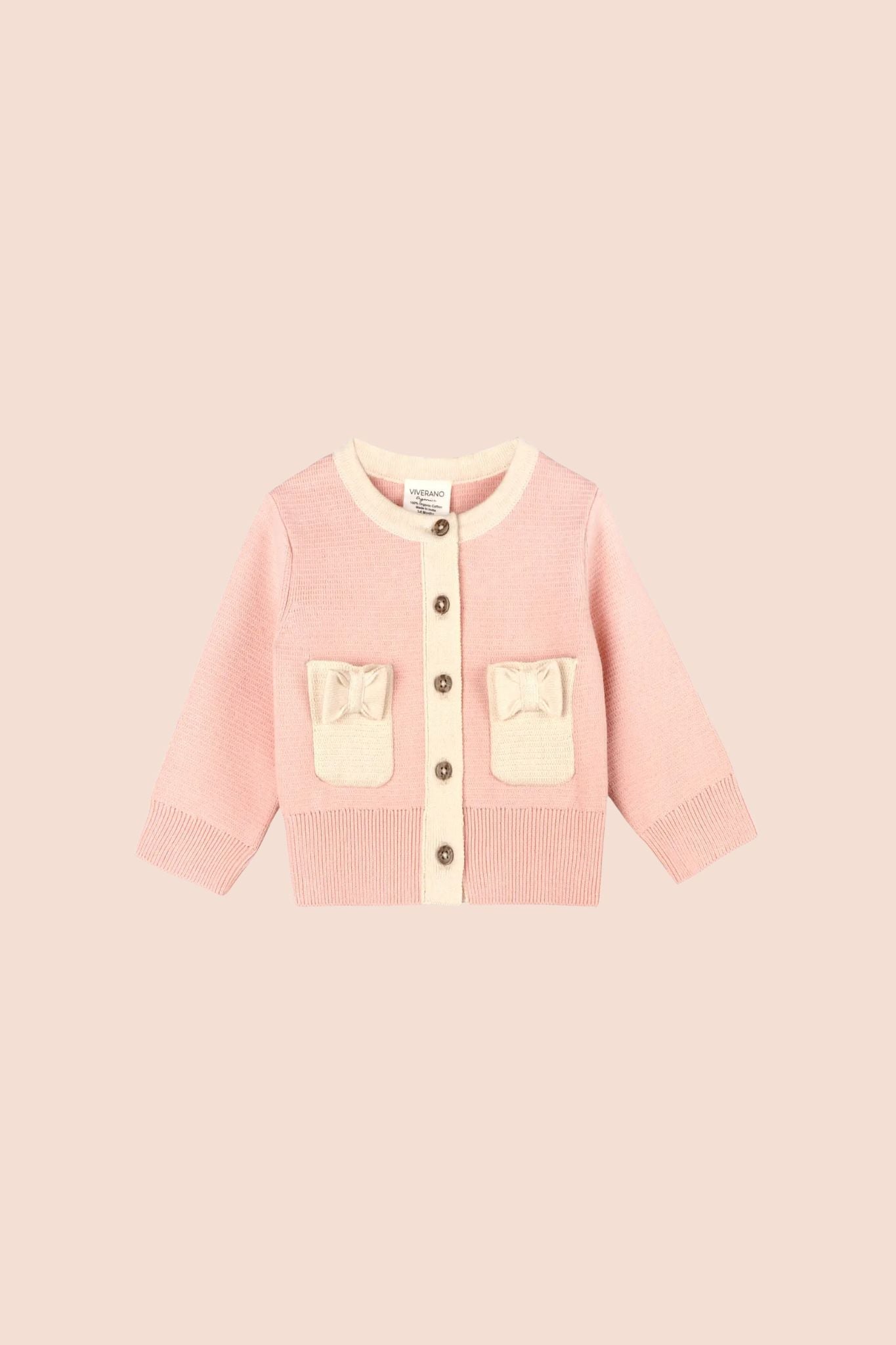Rosewood Pink Knit Cardigan (Baby Girl)