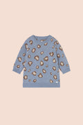Blue Cheetah Knit Dress (Baby Girl)