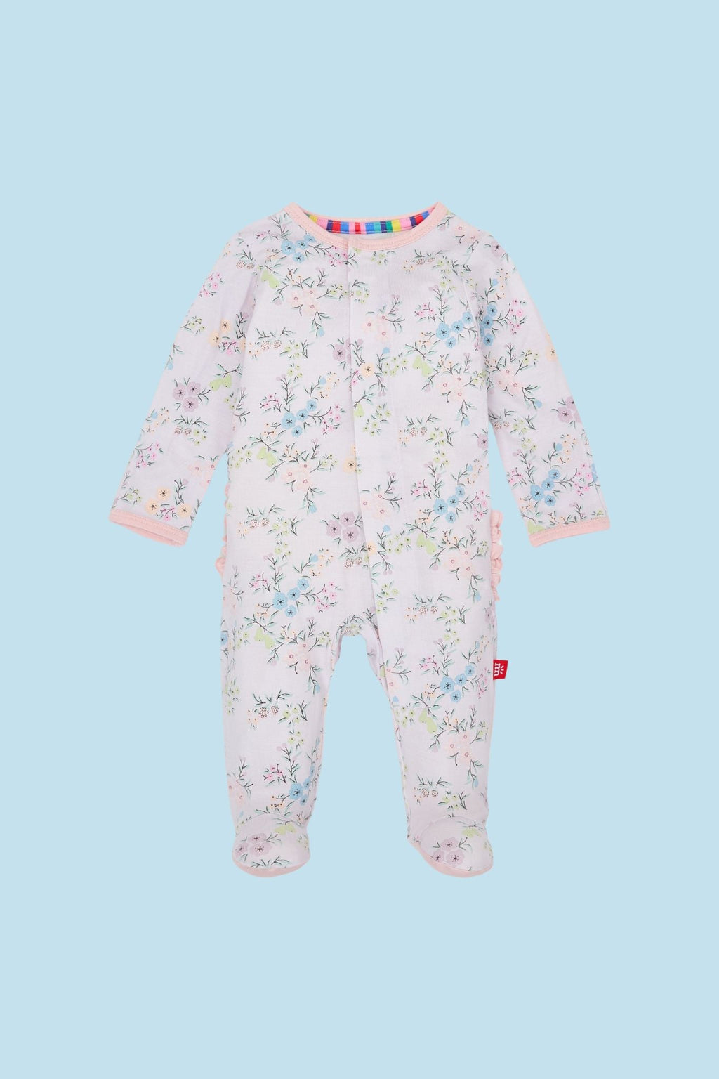 Emily Modal Ruffle Footie (Baby Girl)
