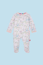 Emily Modal Ruffle Footie (Baby Girl)