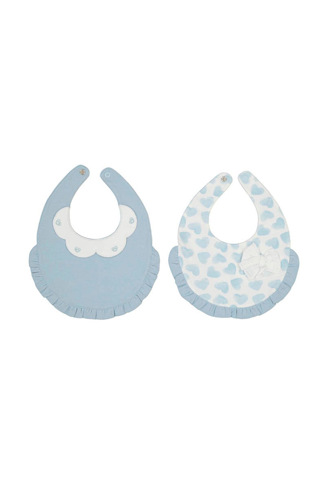 Blue Heart Bib Set (Baby Girl)