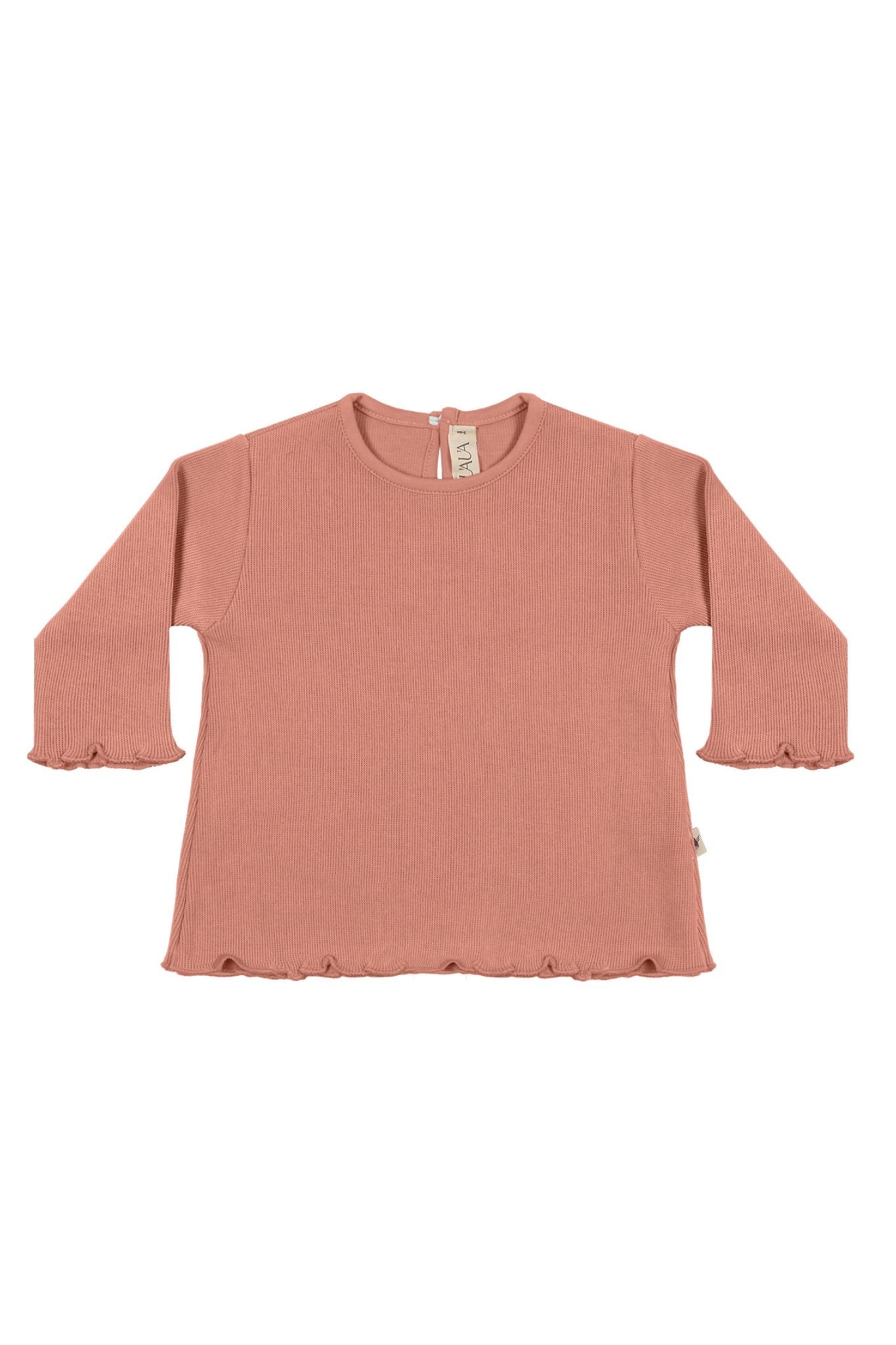 Rosas Ruffled Long Sleeve Shirt (Baby Girl)