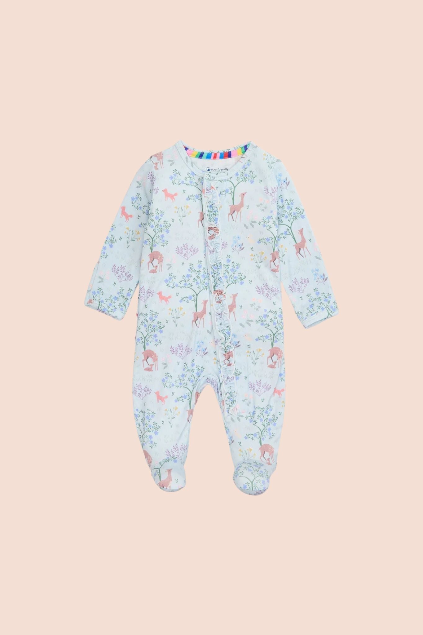 Love You Deerly Modal Footie (Baby Girl)