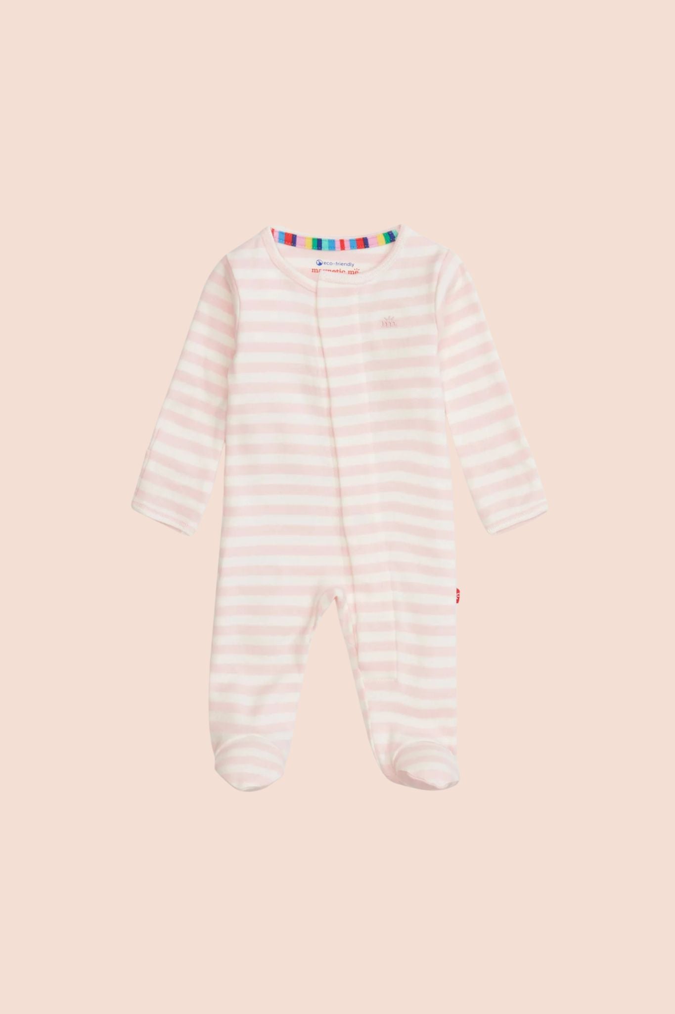 Pink Stripe Organic Footie (Baby Girl)