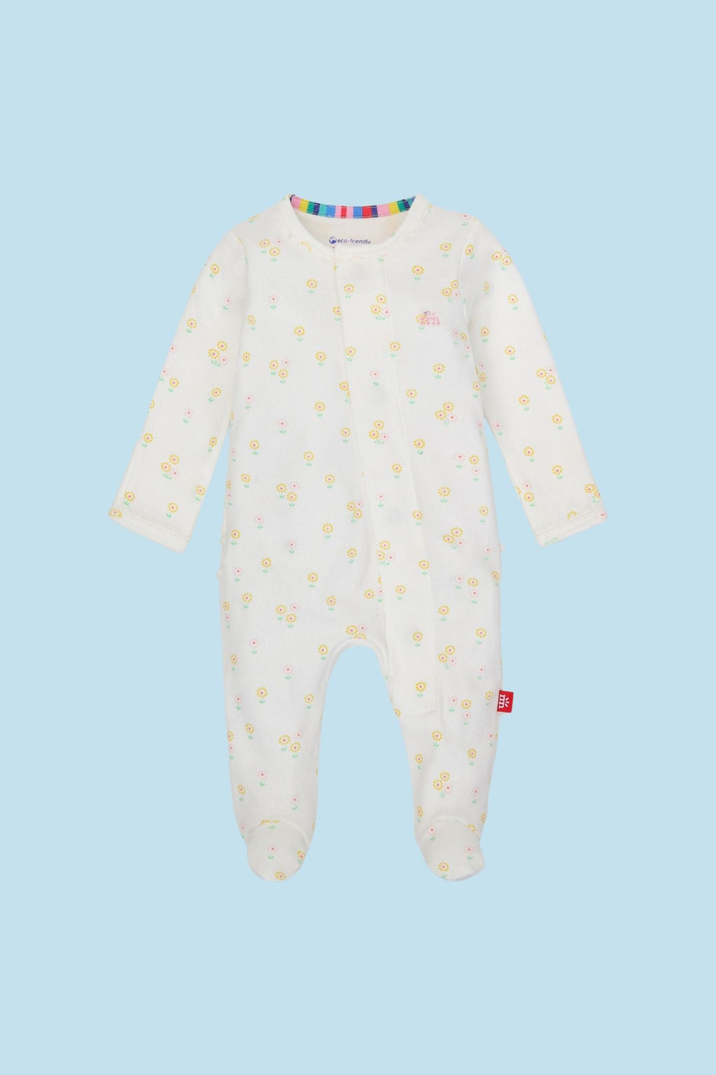 Evangeline Organic Ruffle Footie (Baby Girl)