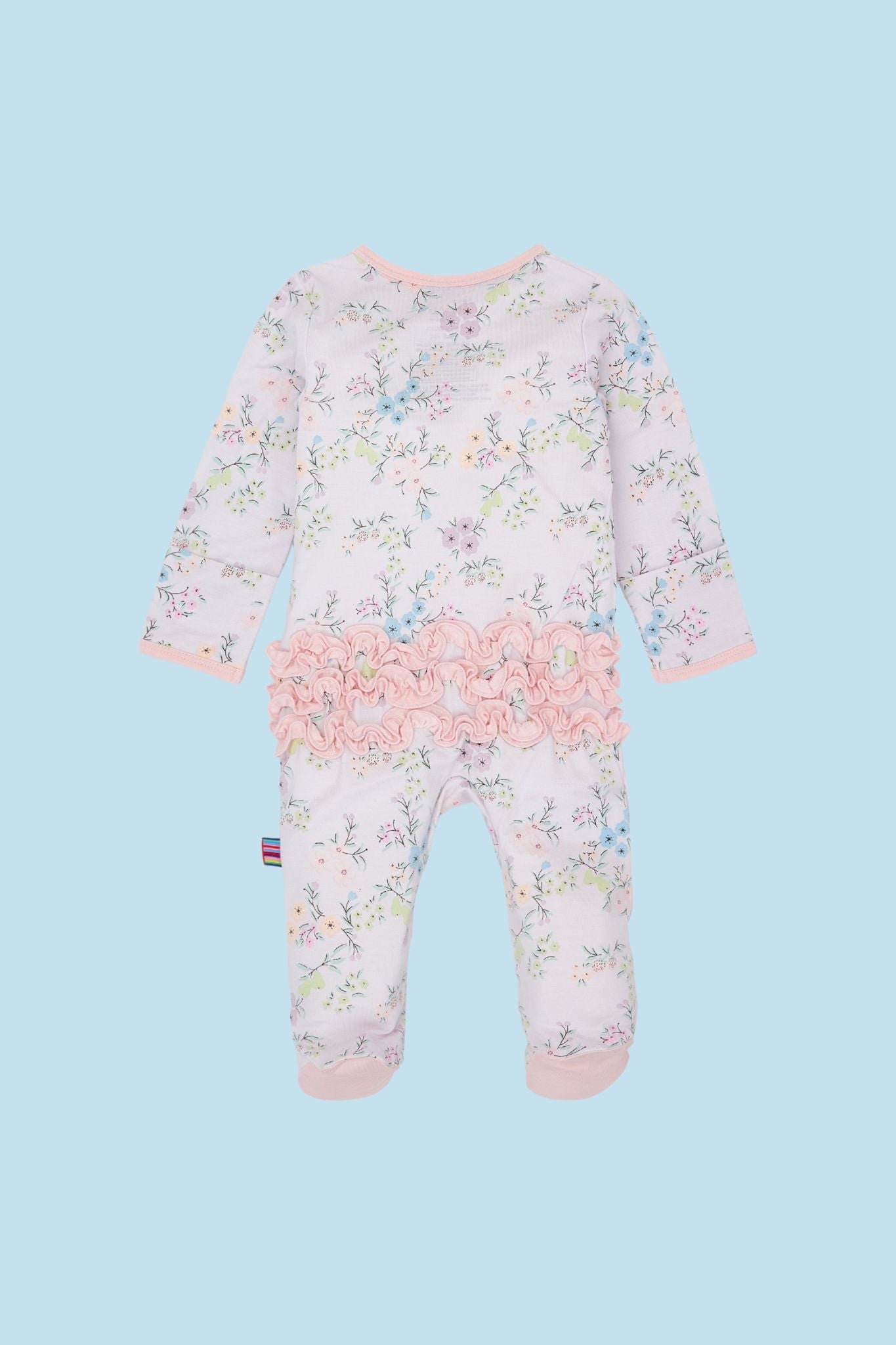 Emily Modal Ruffle Footie (Baby Girl)
