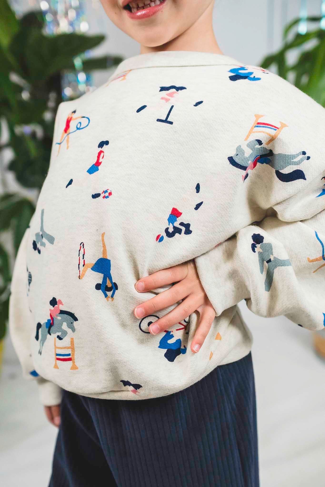 Multi Sport Printed Sweatshirt (Baby Girl)