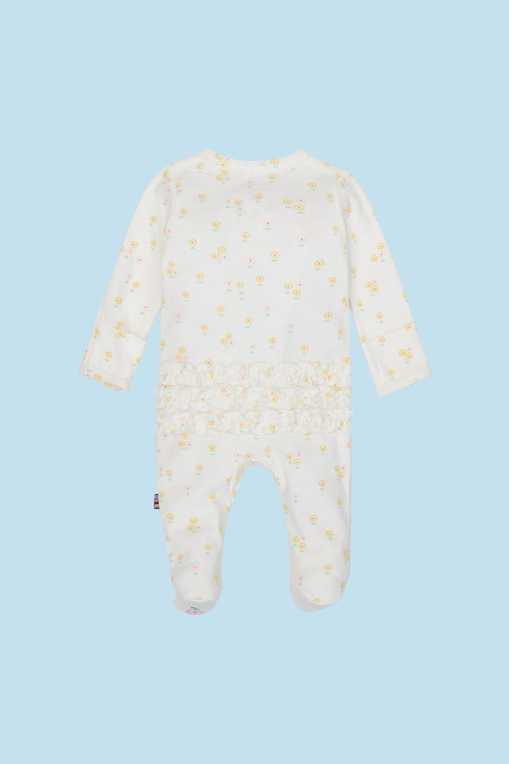 Evangeline Organic Ruffle Footie (Baby Girl)