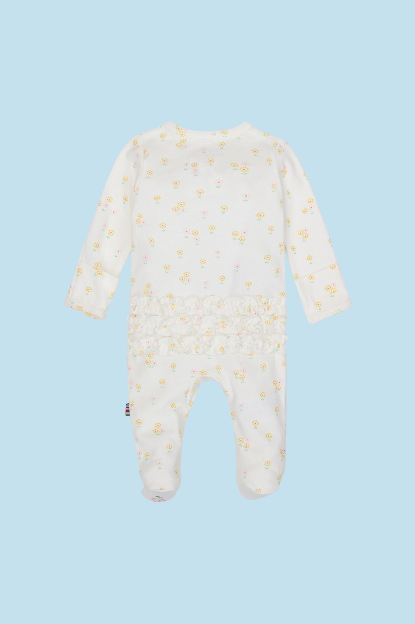 Evangeline Organic Ruffle Footie (Baby Girl)