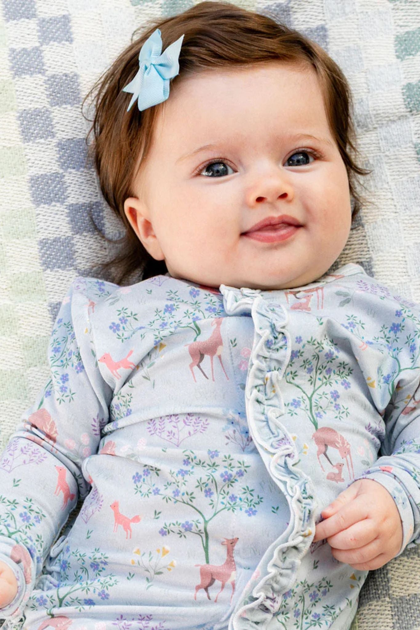 Love You Deerly Modal Footie (Baby Girl)