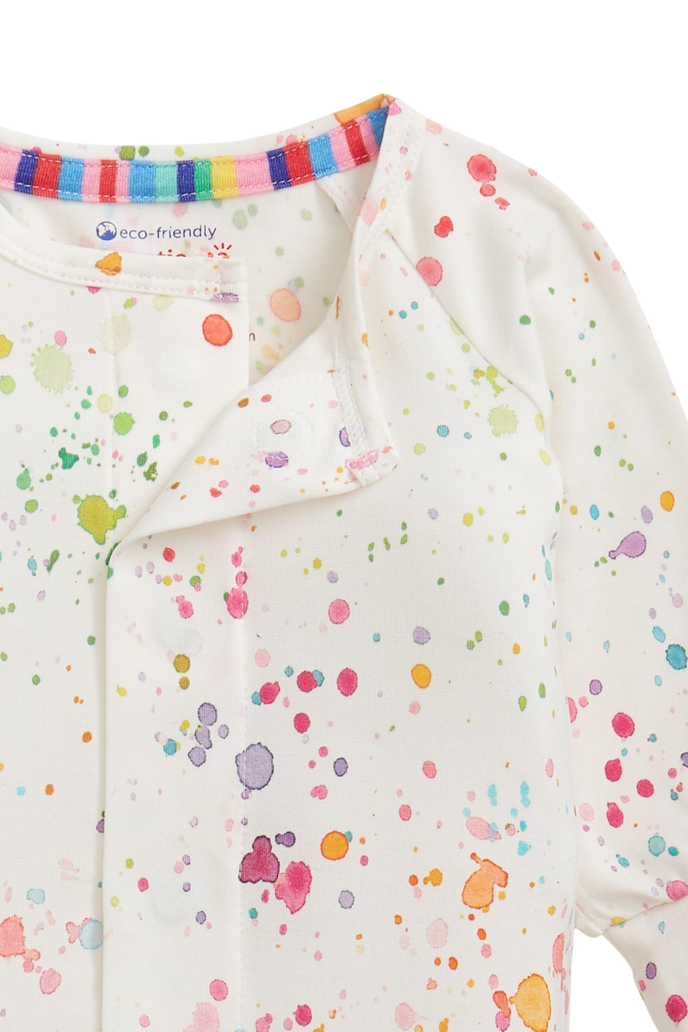 Happy Holi Hues Coverall (Baby Girl)