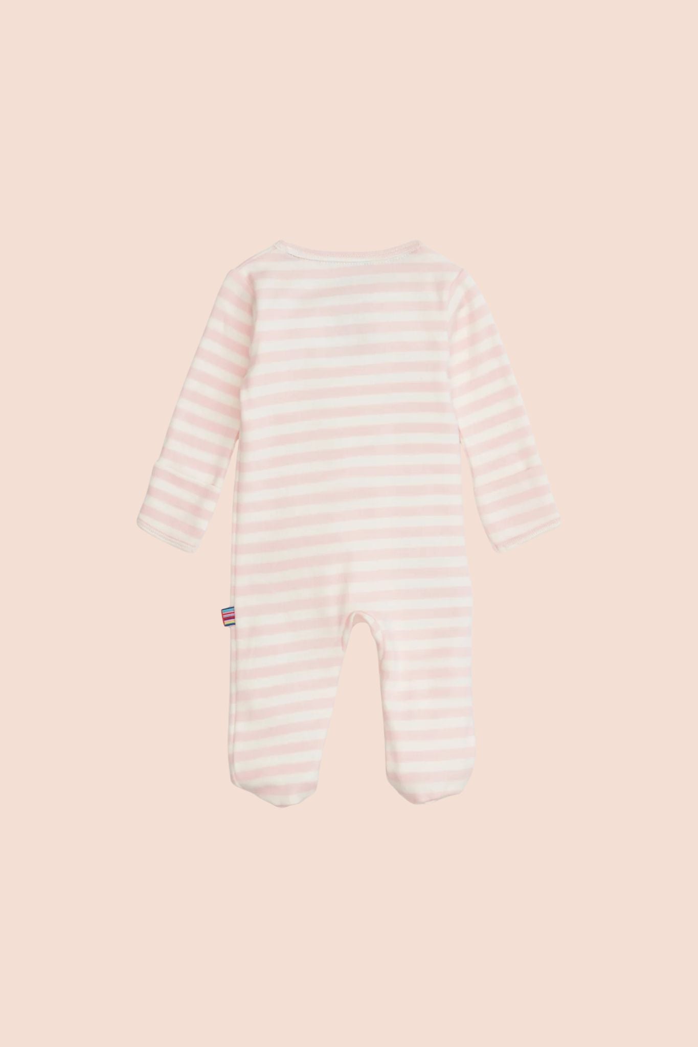 Pink Stripe Organic Footie (Baby Girl)