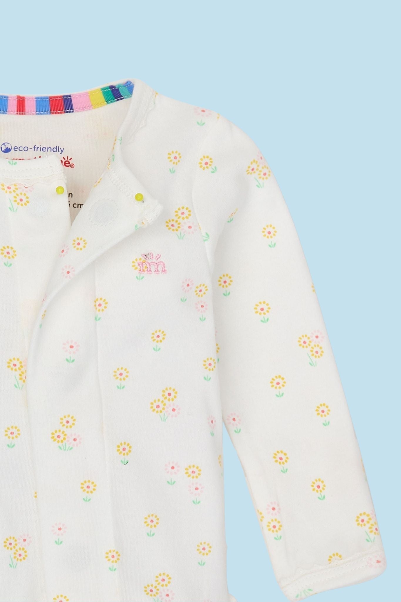 Evangeline Organic Ruffle Footie (Baby Girl)