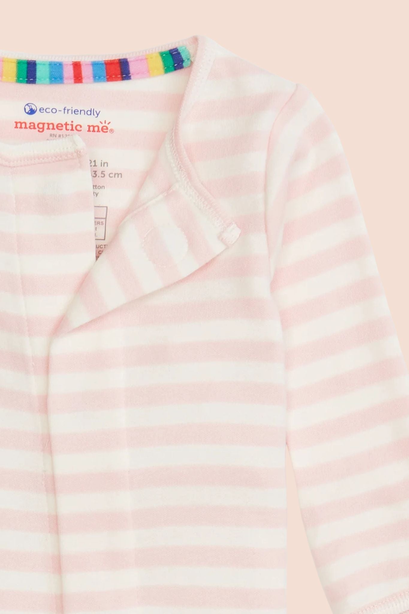 Pink Stripe Organic Footie (Baby Girl)