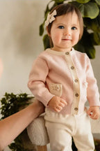 Rosewood Pink Knit Cardigan (Baby Girl)