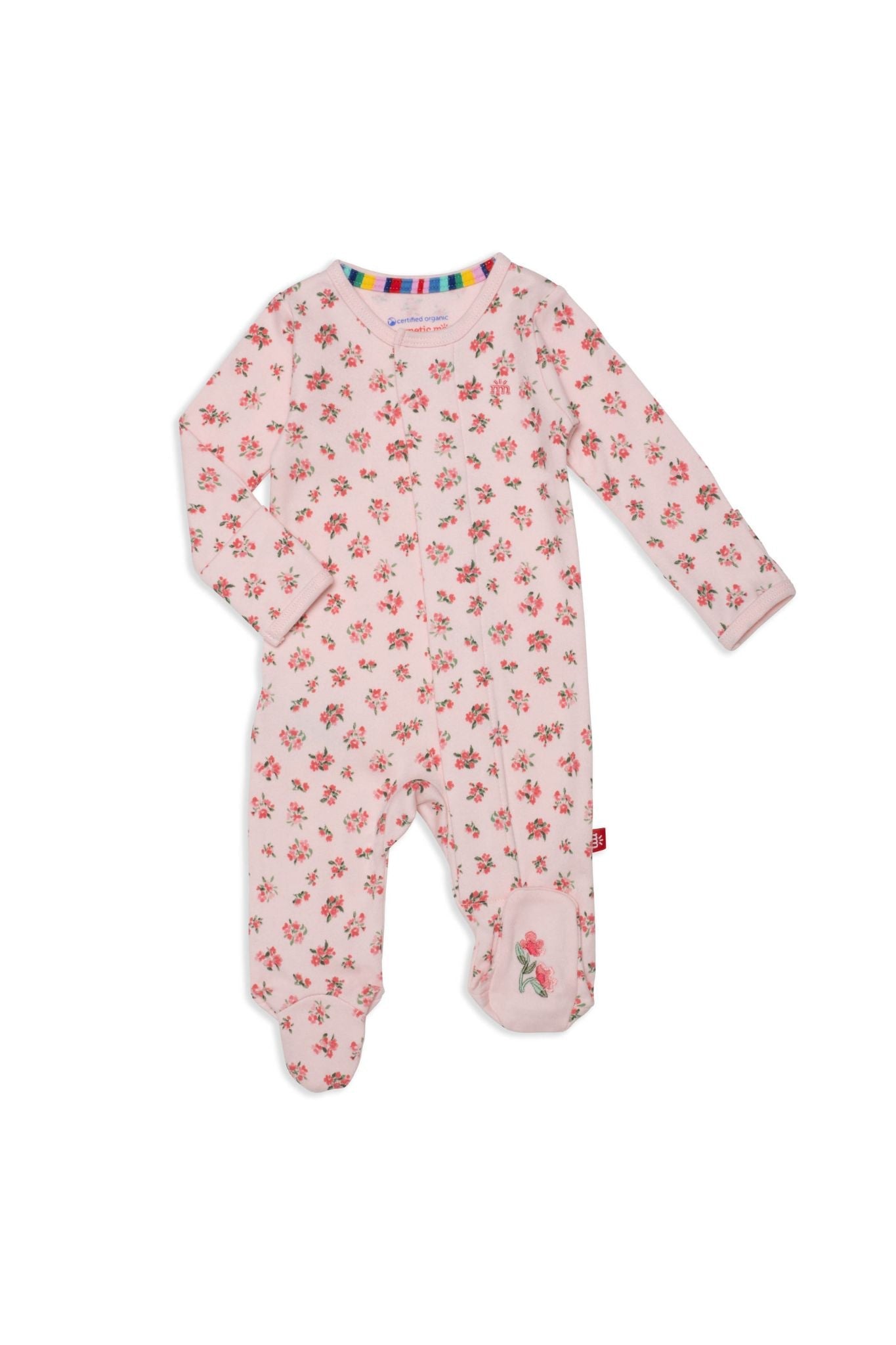 Bouquet De Fleurs Magnetic Footie (Baby Girl)