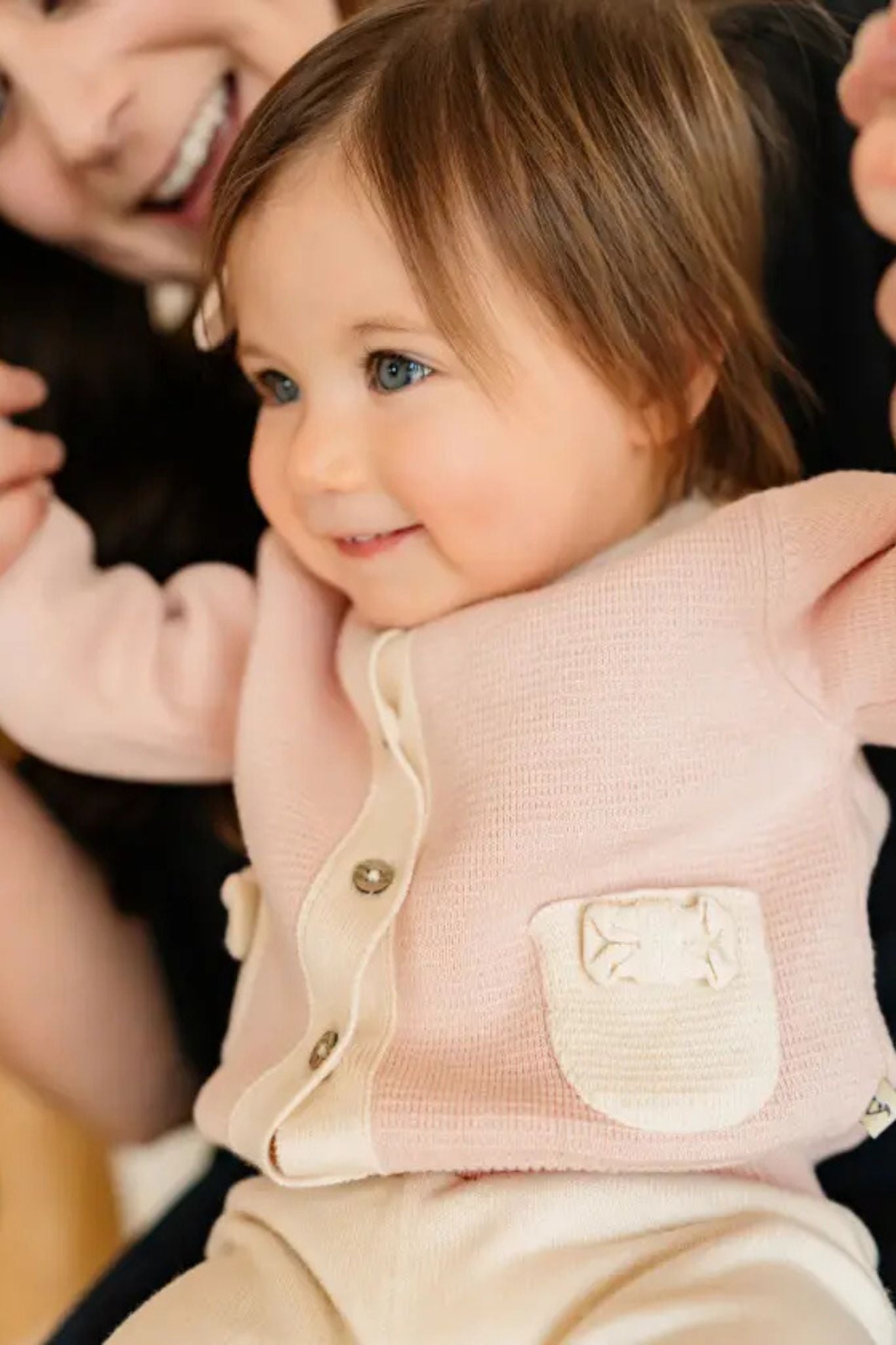 Rosewood Pink Knit Cardigan (Baby Girl)