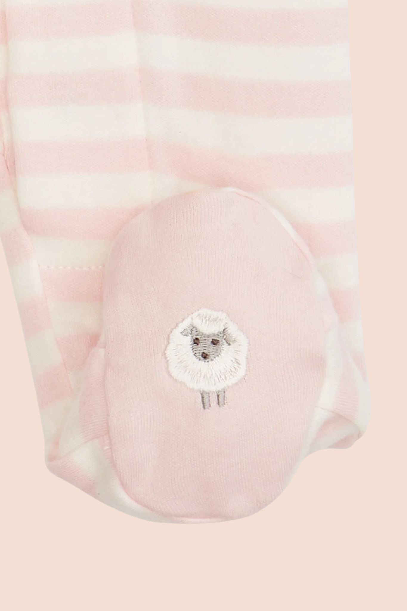 Pink Stripe Organic Footie (Baby Girl)