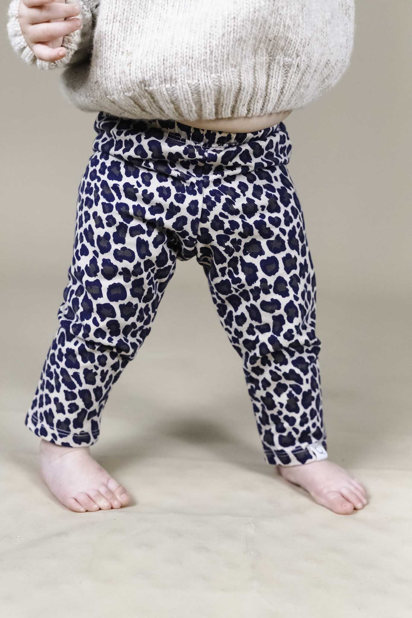 Animal Print Fleece Leggings (Baby Girl)