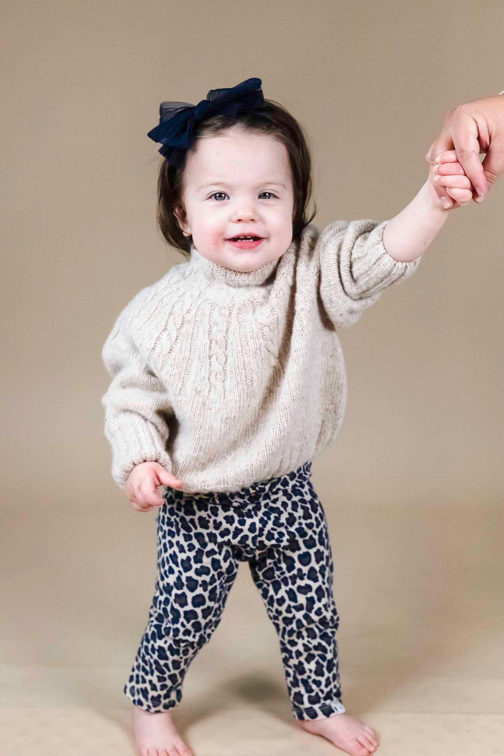 Animal Print Fleece Leggings (Baby Girl)