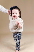 Animal Print Fleece Leggings (Baby Girl)