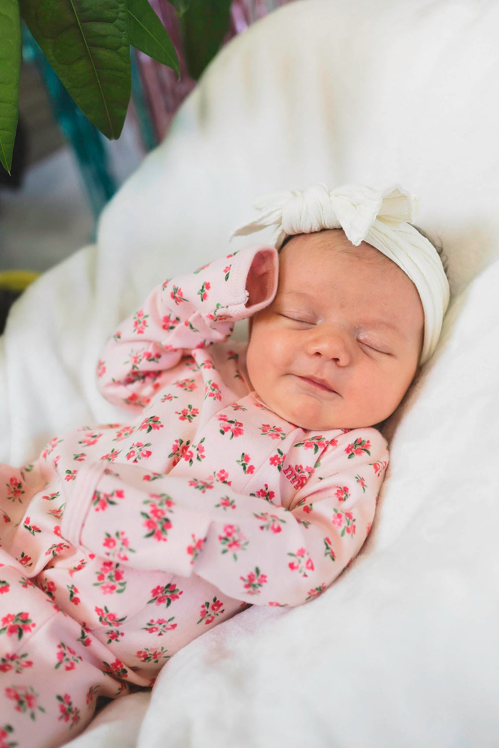 Bouquet De Fleurs Magnetic Footie (Baby Girl)