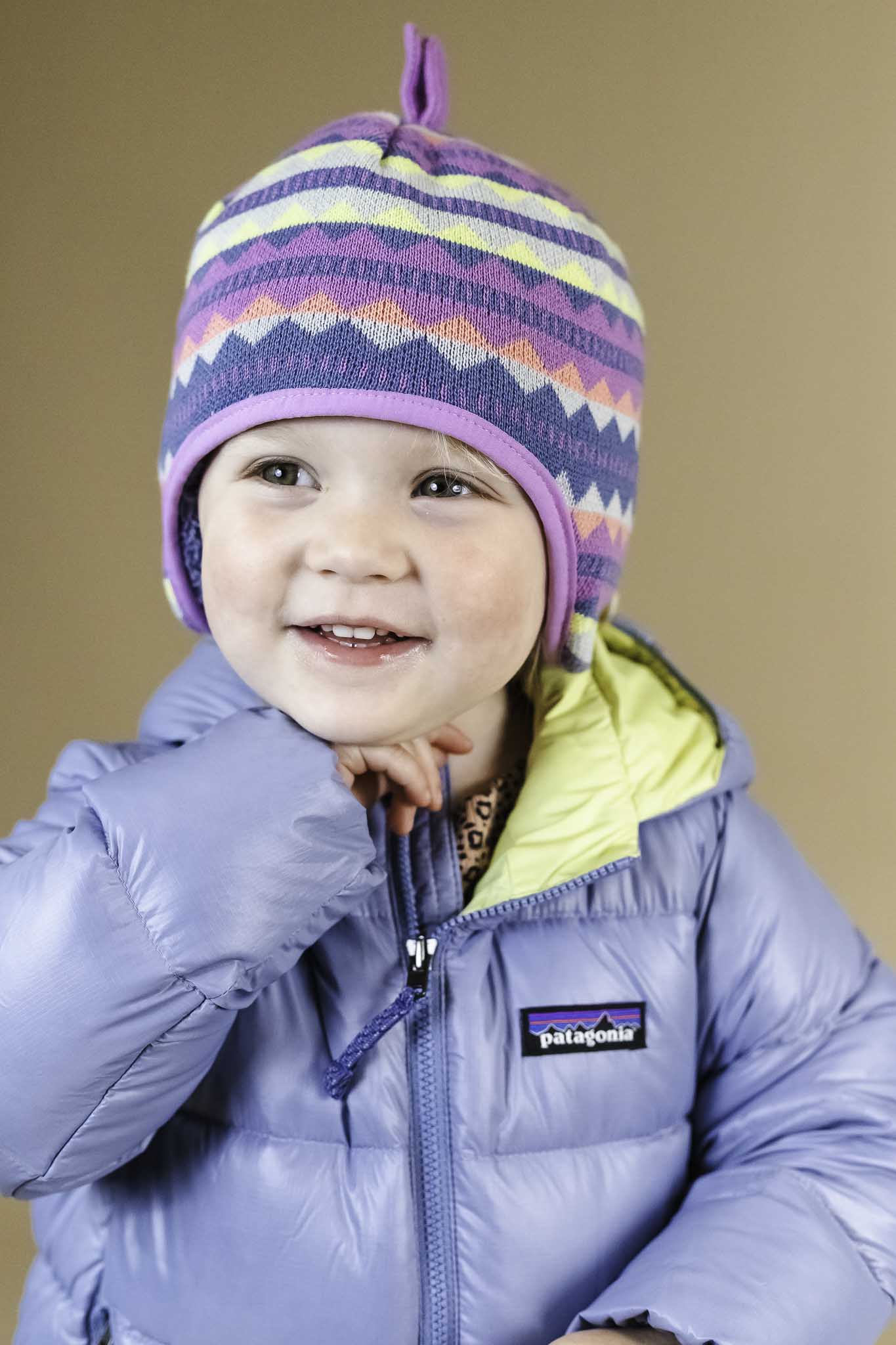 Brisk Purple Reversible Beanie (Baby Girl)