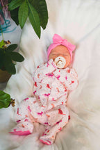 Cheetah Bonita Magnetic Footie (Baby Girl)