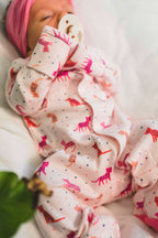 Cheetah Bonita Magnetic Footie (Baby Girl)