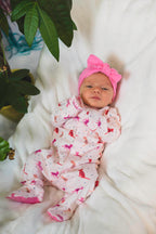 Cheetah Bonita Magnetic Footie (Baby Girl)