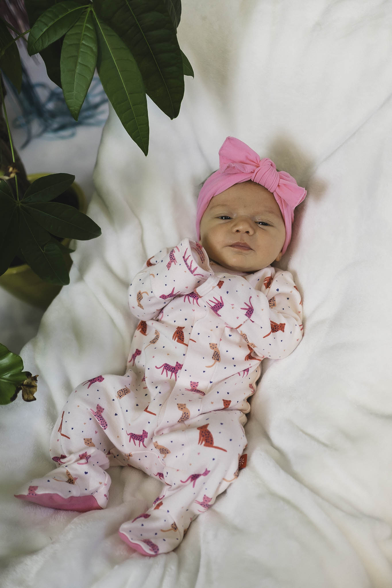 Cheetah Bonita Magnetic Footie (Baby Girl)