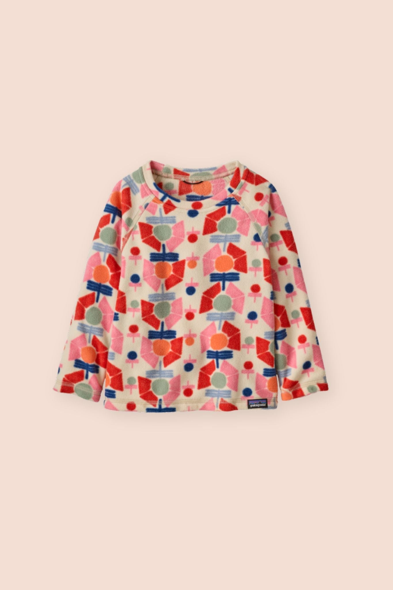 Stamped Floral Micro D Crew (Baby Girl)