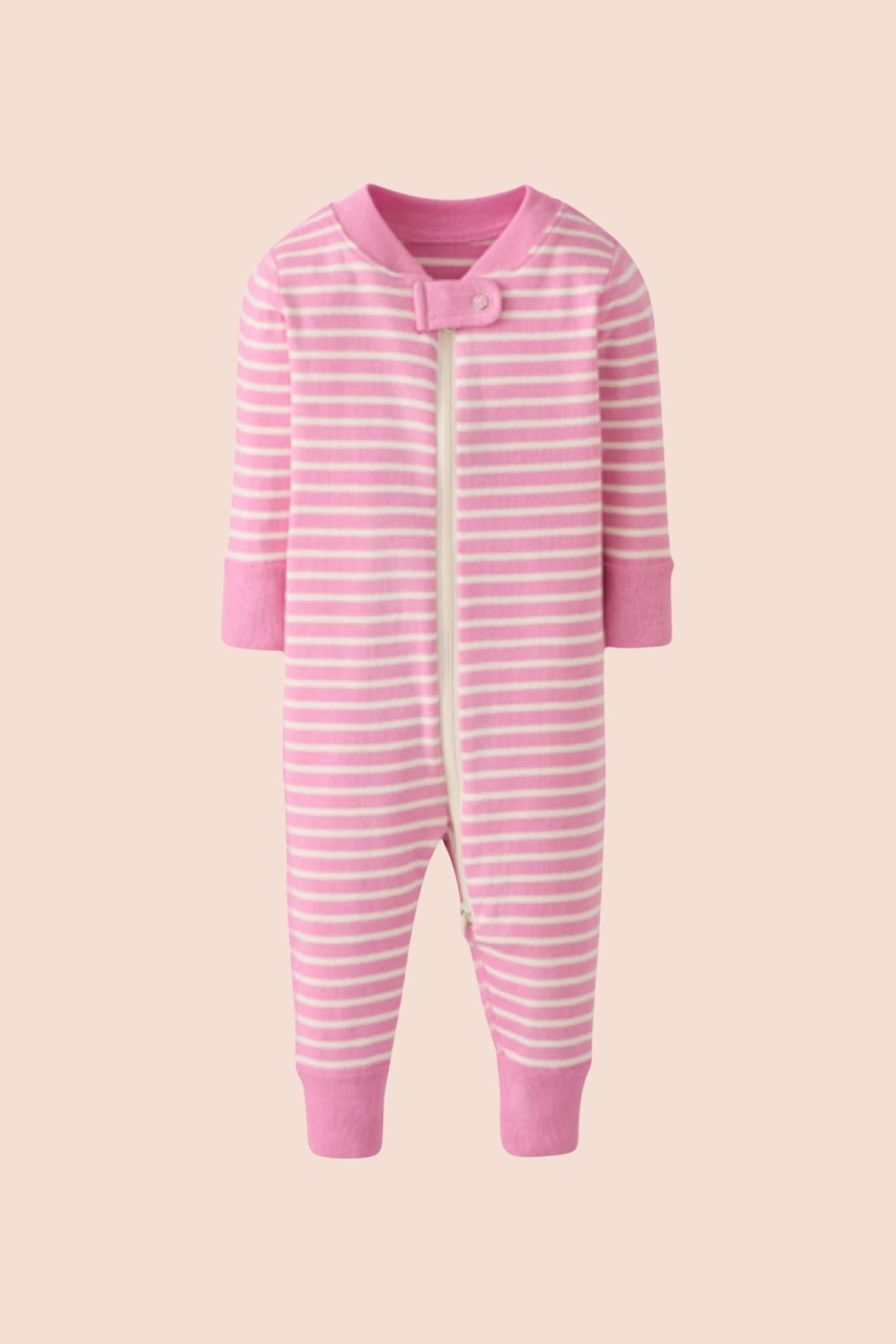 Begonia Pink 2-Way Zip Sleeper (Baby Girl)