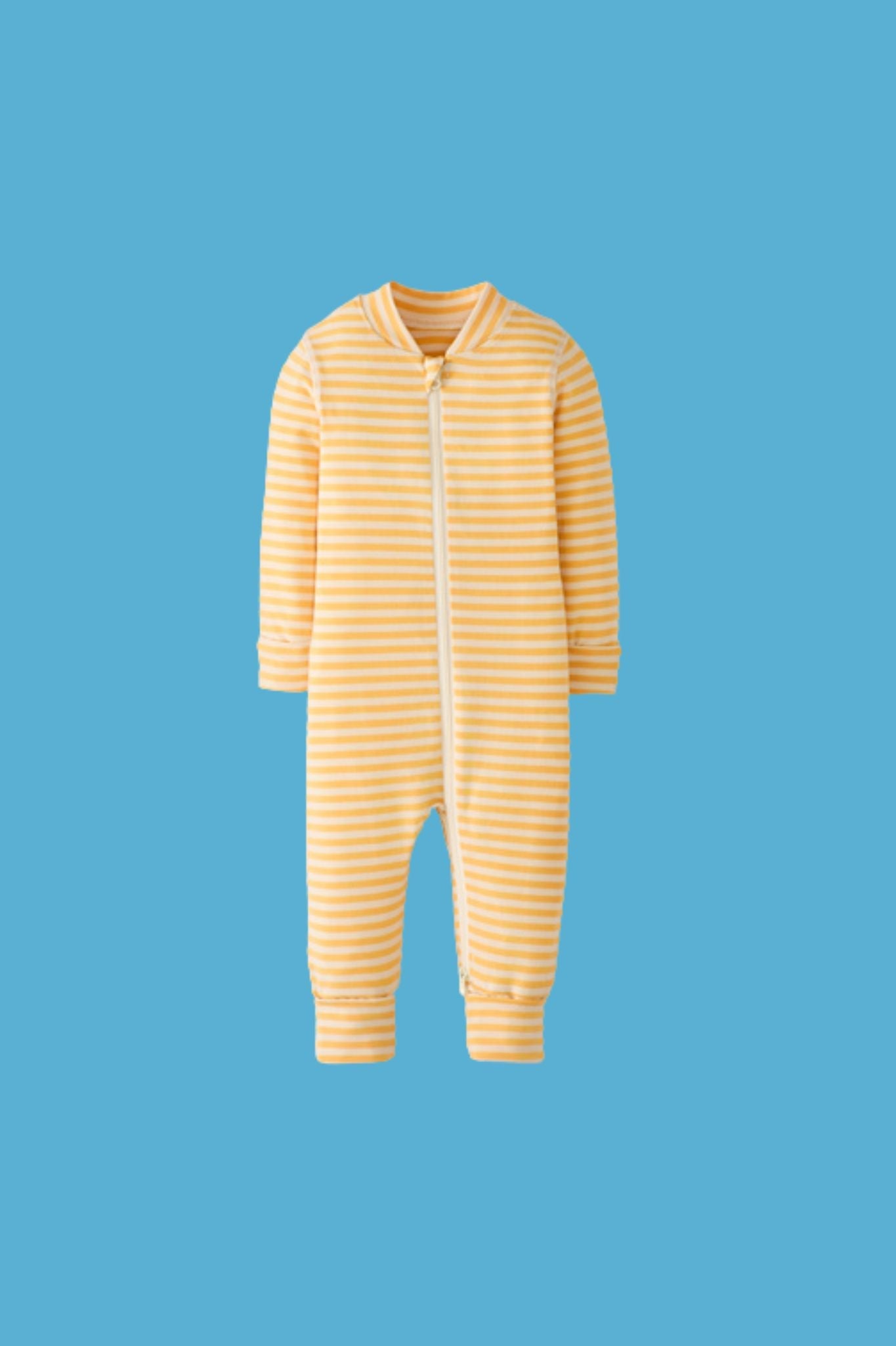Marigold Striped 2-Way Zipper Sleeper (Baby Girl)