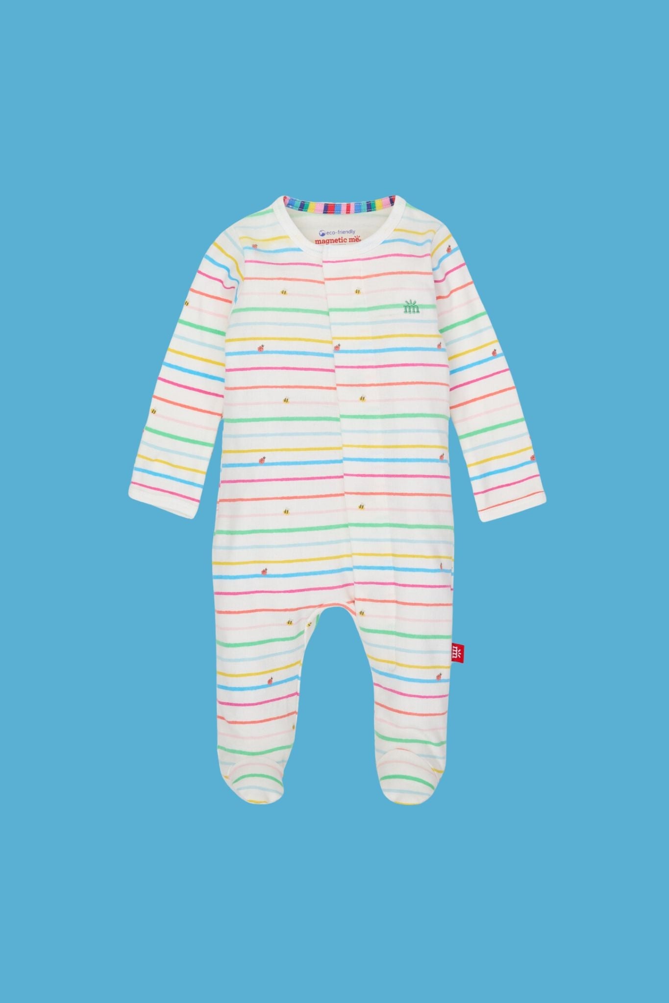 Rainbow Road Organic Cotton Footie (Baby Girl)