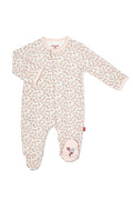Bedford Floral Organic Magnetic Footie (Baby Girl)