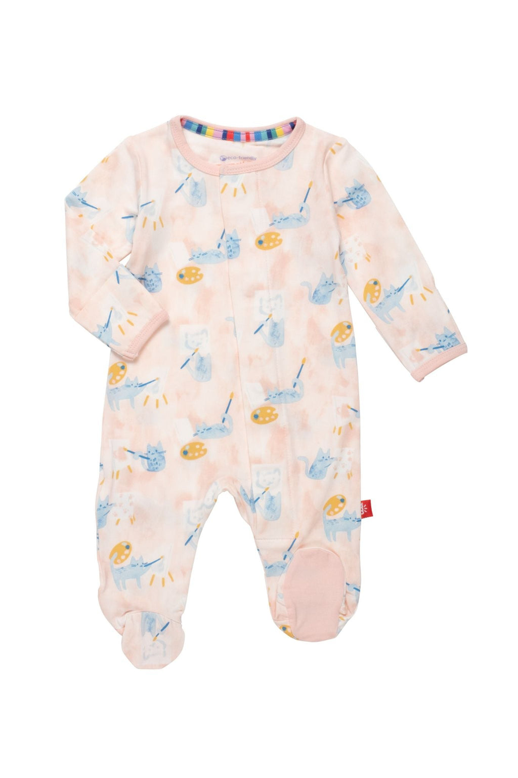 Arts & Cats Modal Magnetic Footie (Baby Girl)