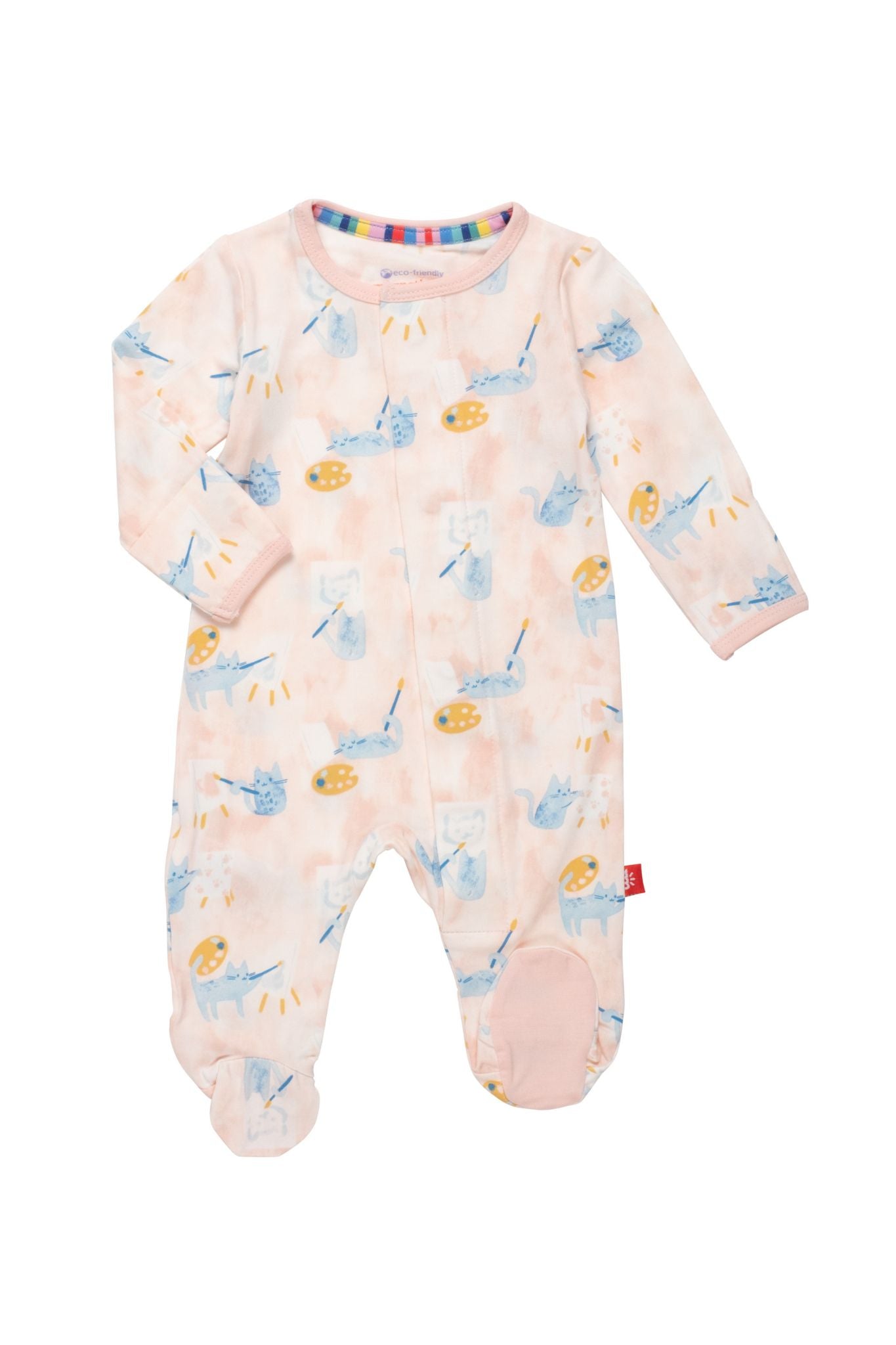 Arts & Cats Modal Magnetic Footie (Baby Girl)