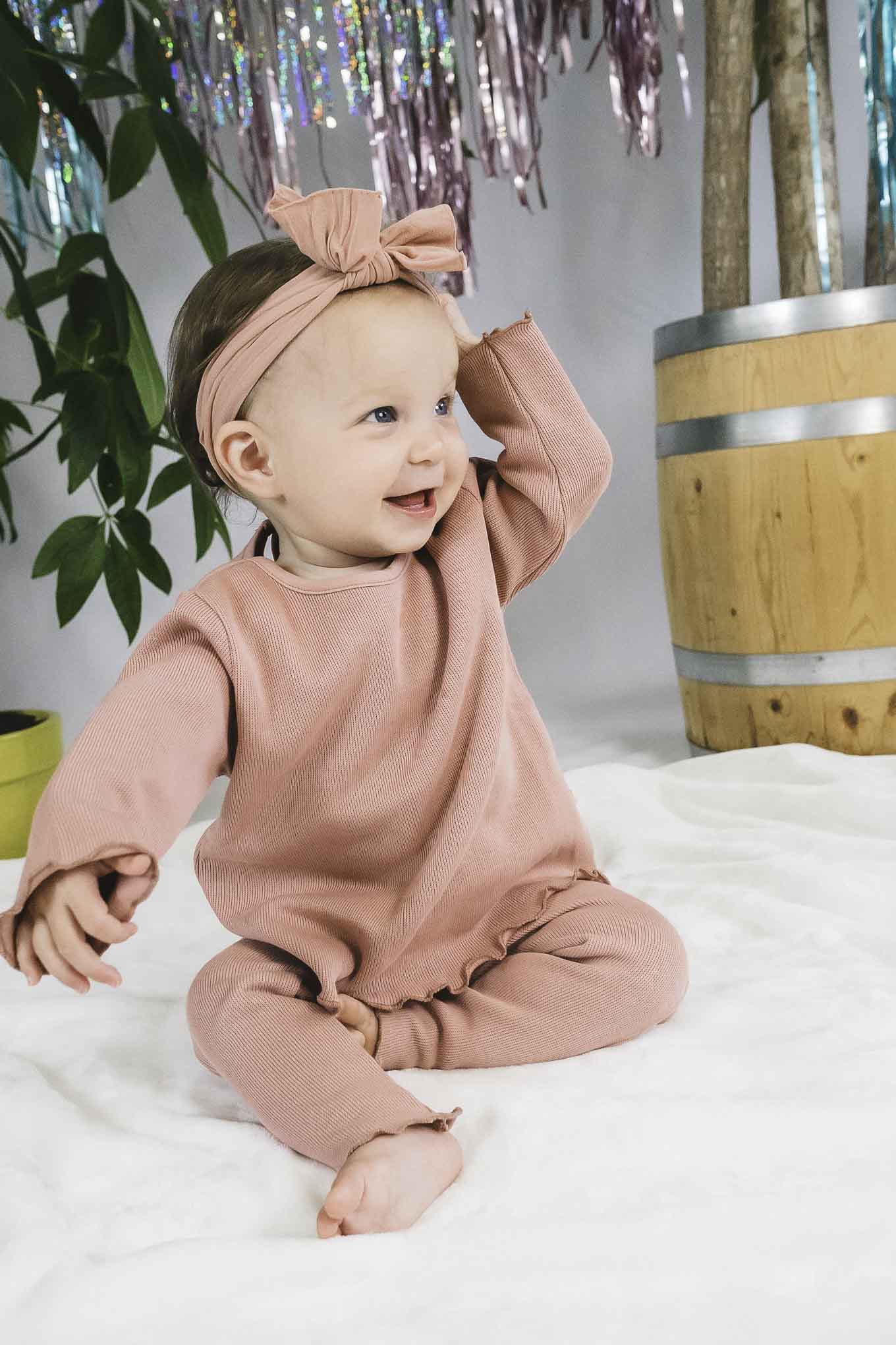 Rosas Ruffled Long Sleeve Shirt (Baby Girl)