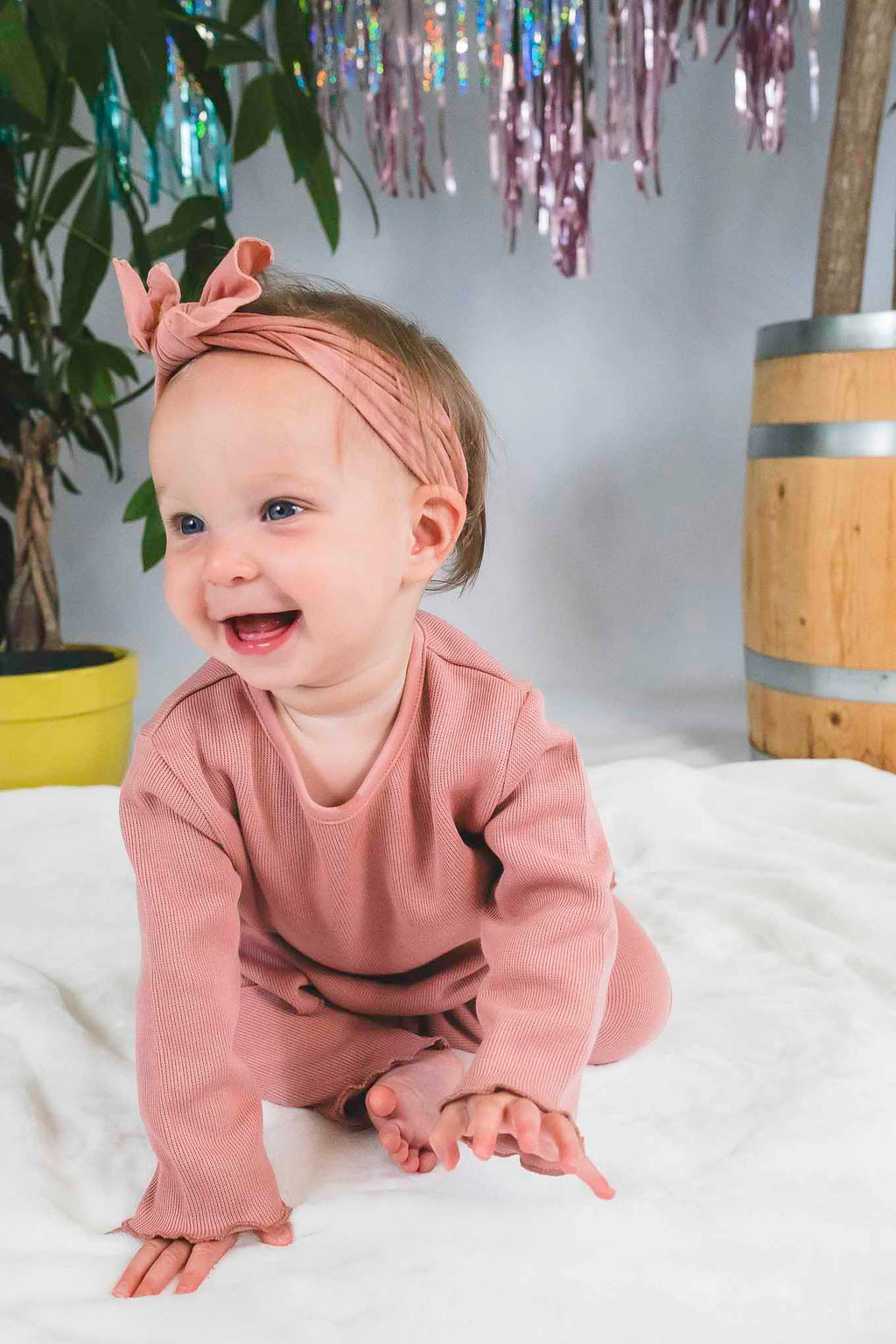 Rosas Ruffled Long Sleeve Shirt (Baby Girl)