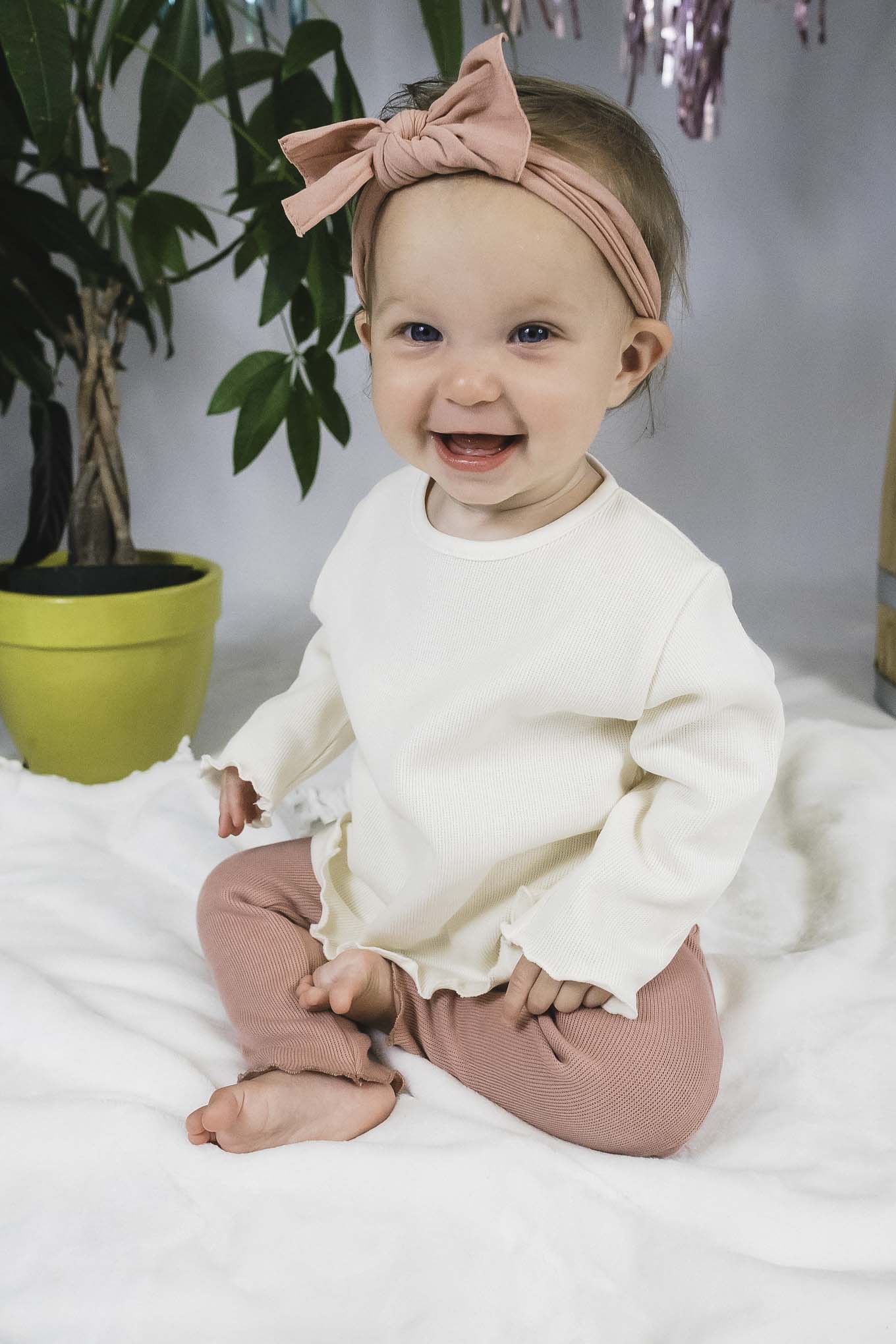 Perla Ruffled Long Sleeve Shirt (Baby Girl)