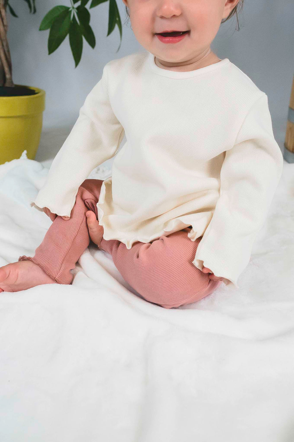 Perla Ruffled Long Sleeve Shirt (Baby Girl)