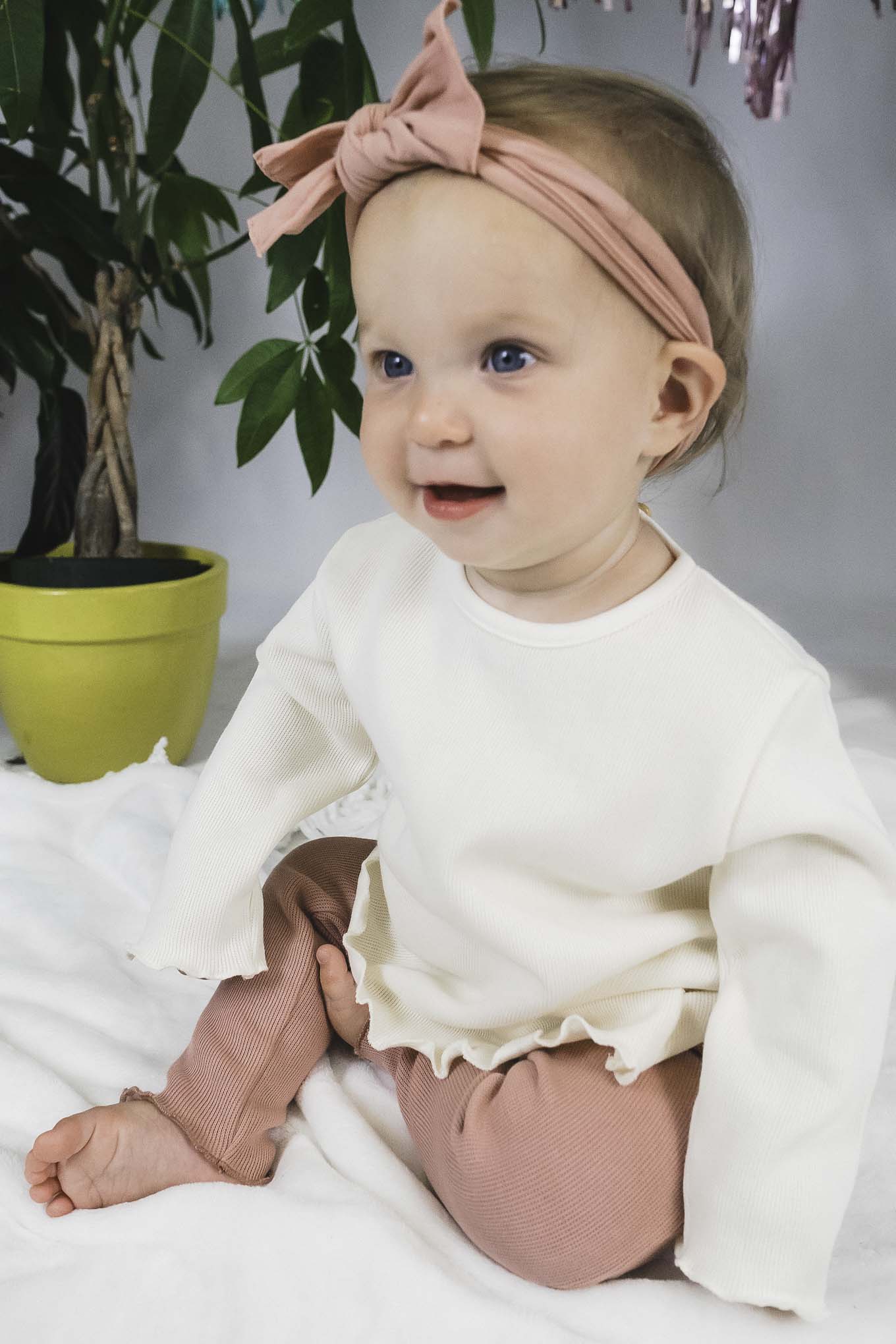 Perla Ruffled Long Sleeve Shirt (Baby Girl)