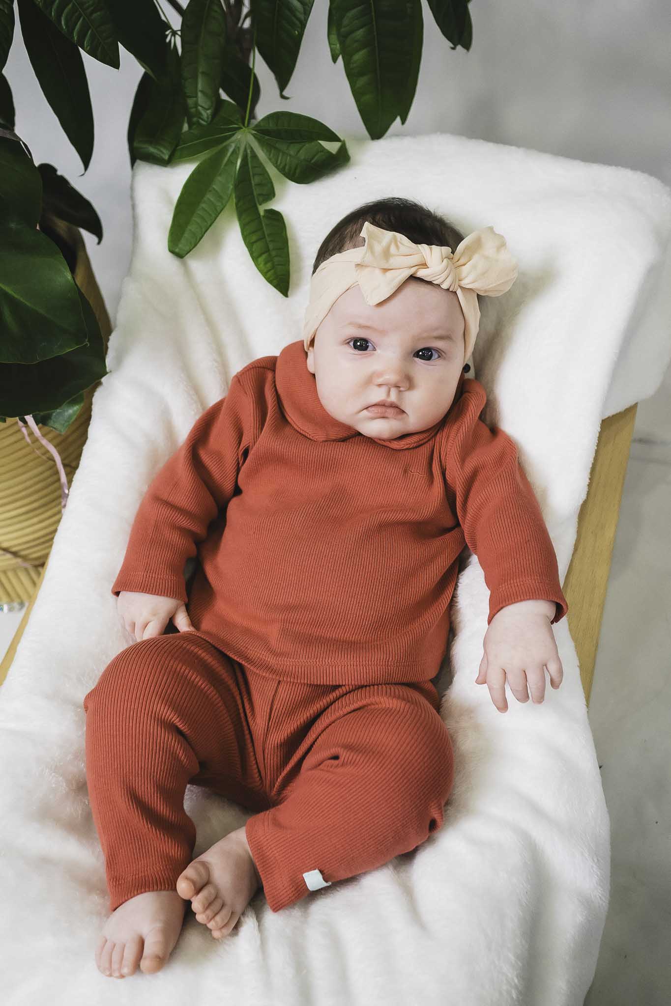 Derby Rib Pink Collared Shirt (Baby Girl)