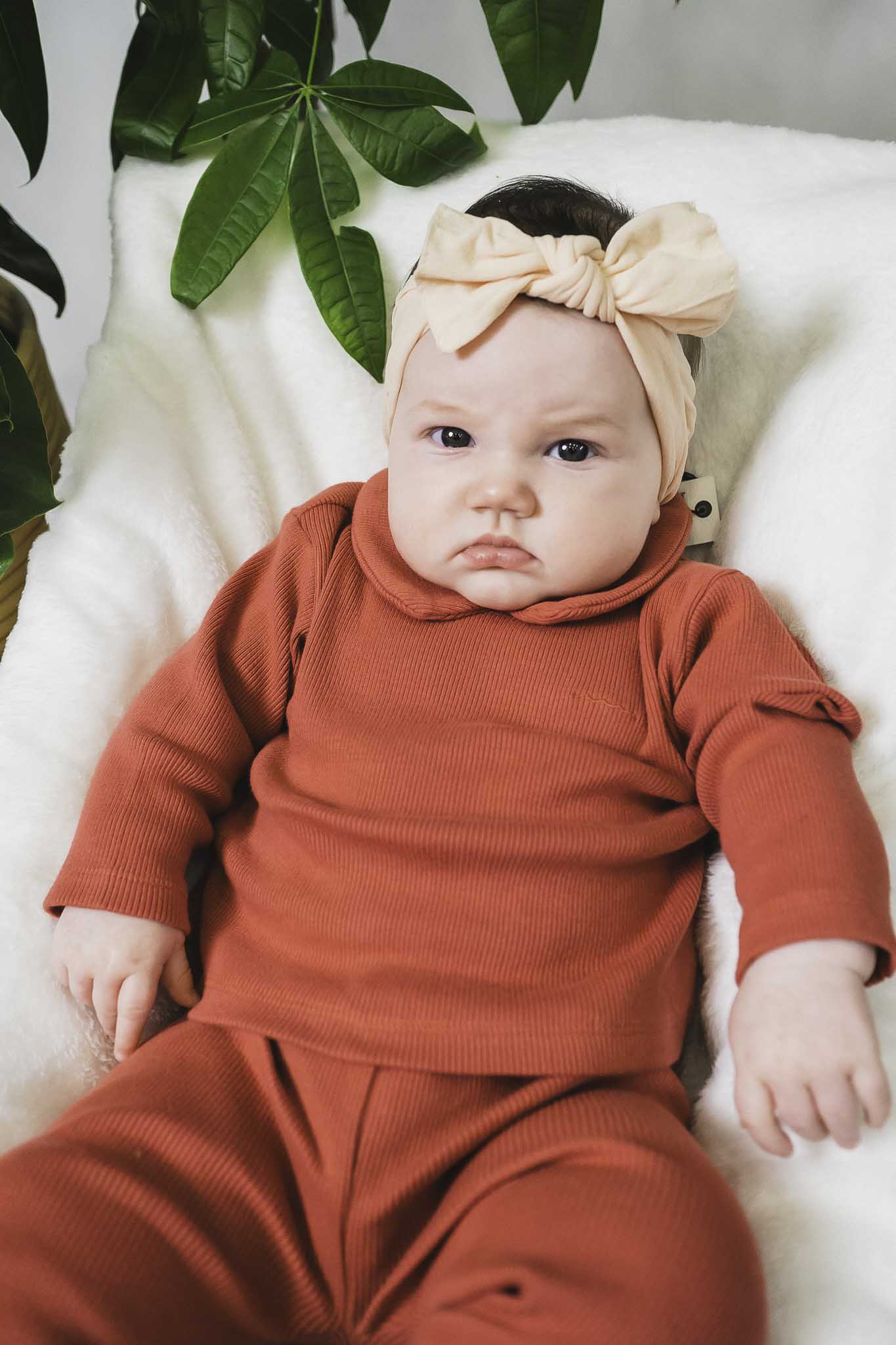 Derby Rib Pink Collared Shirt (Baby Girl)