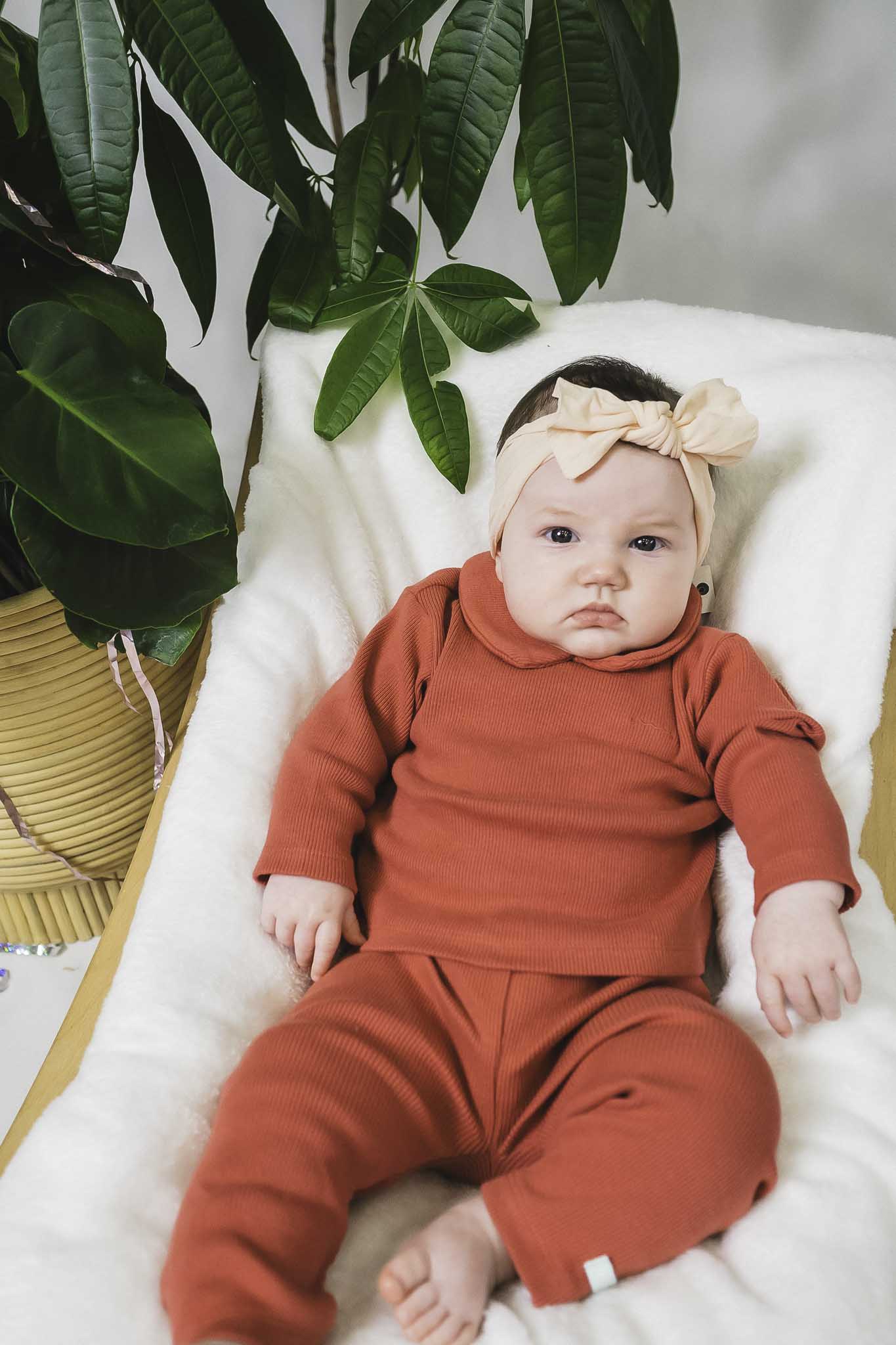 Derby Rib Pink Collared Shirt (Baby Girl)