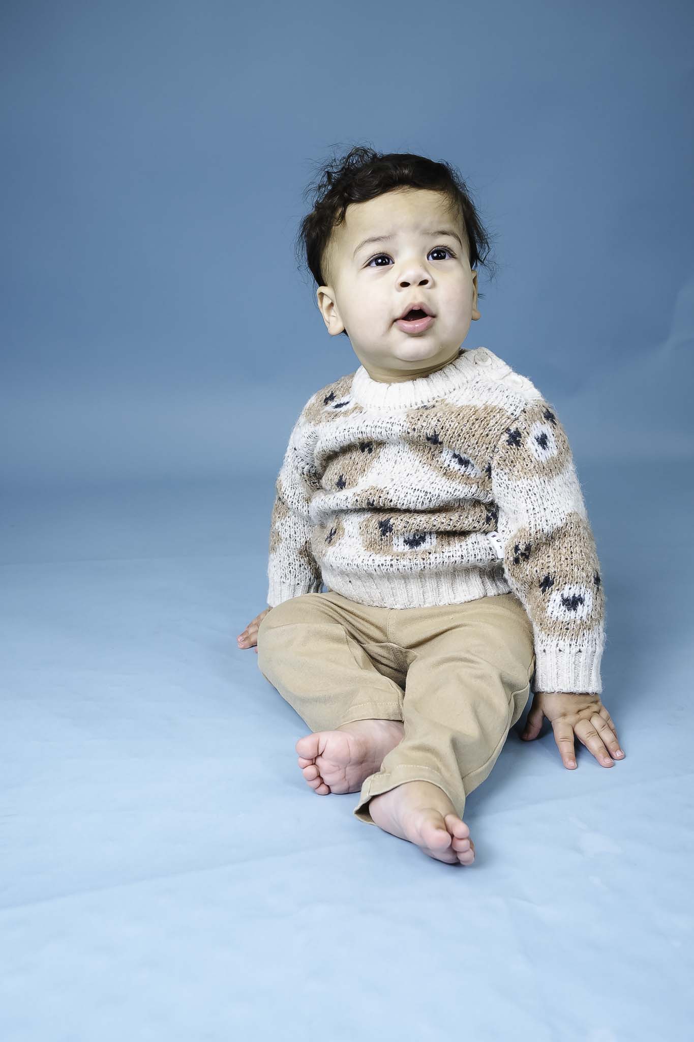 Ecru Huxbear Knit Jumper (Baby Unisex)