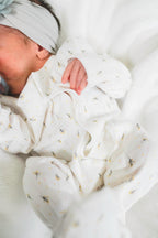 Floral Pointelle Magnetic Footie (Baby Girl)